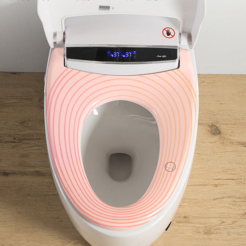 Contemporary Floor Standing Bidet with Elongated Bowl Shape in White