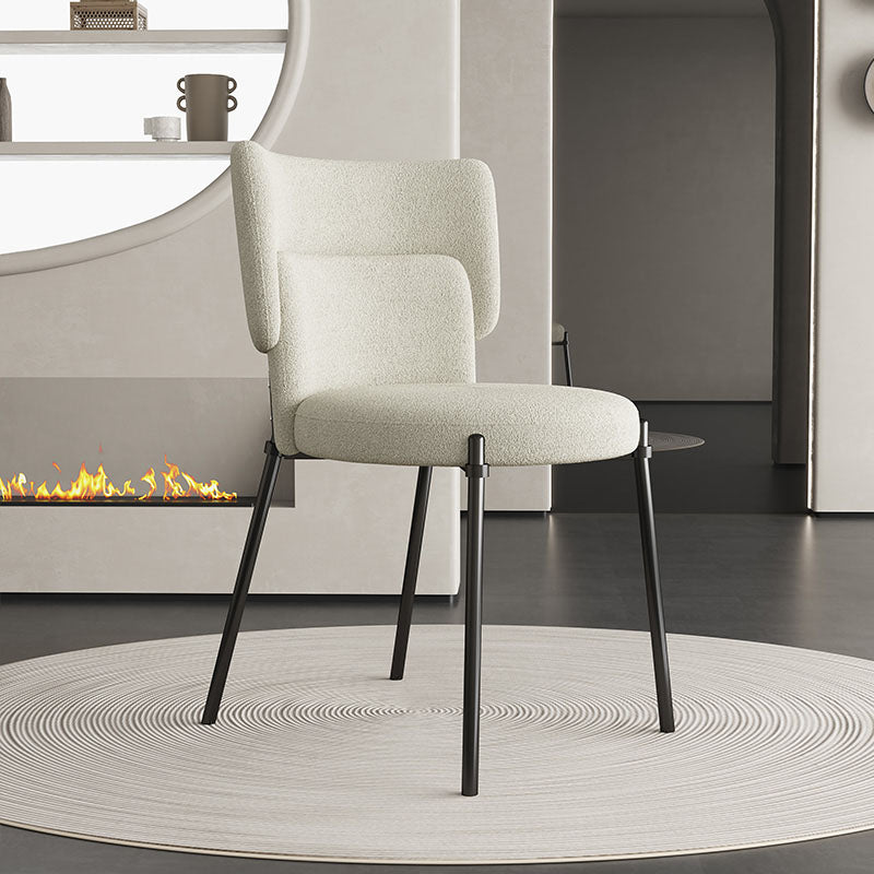 Fabric Dining Room Chairs Modern Style Parsons Armless Chair