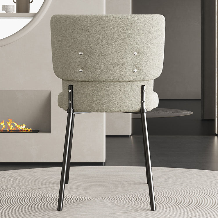 Fabric Dining Room Chairs Modern Style Parsons Armless Chair
