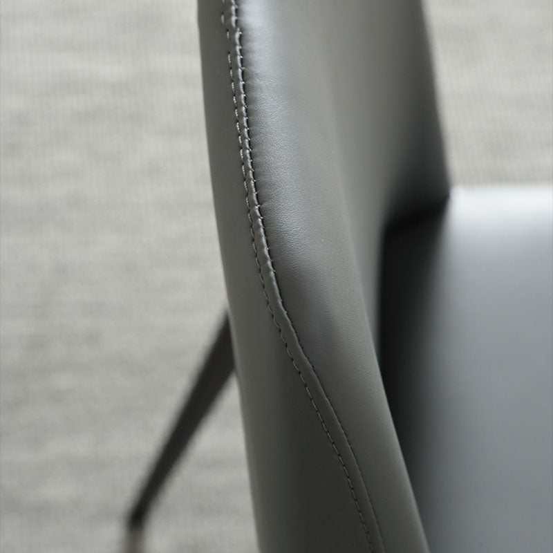 Industrial Upholstered Armless Chair Parsons Dining Room Side Chair