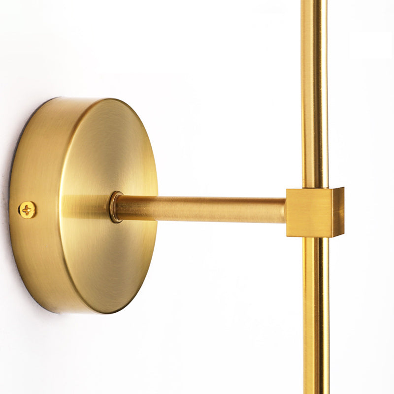 American Style Vanity Light Cone Shape Vanity Lamp with Fabric Shade for Shower Room