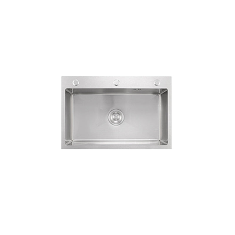Modern Kitchen Sink Stainless Rectangular Kitchen Sink with Pull-out Faucet