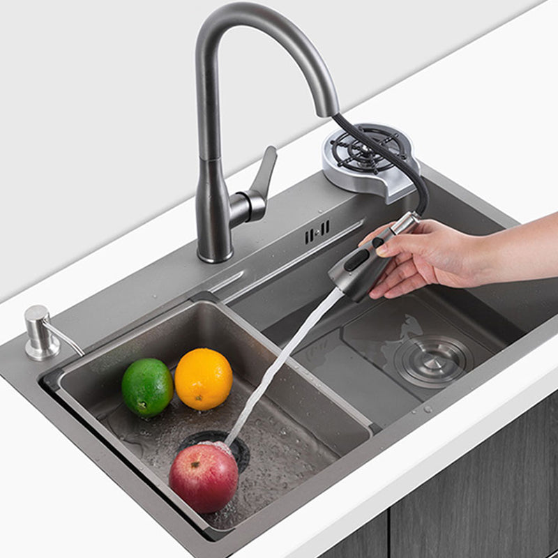 Modern Kitchen Sink Stainless Rectangular Faucet Kitchen Sink