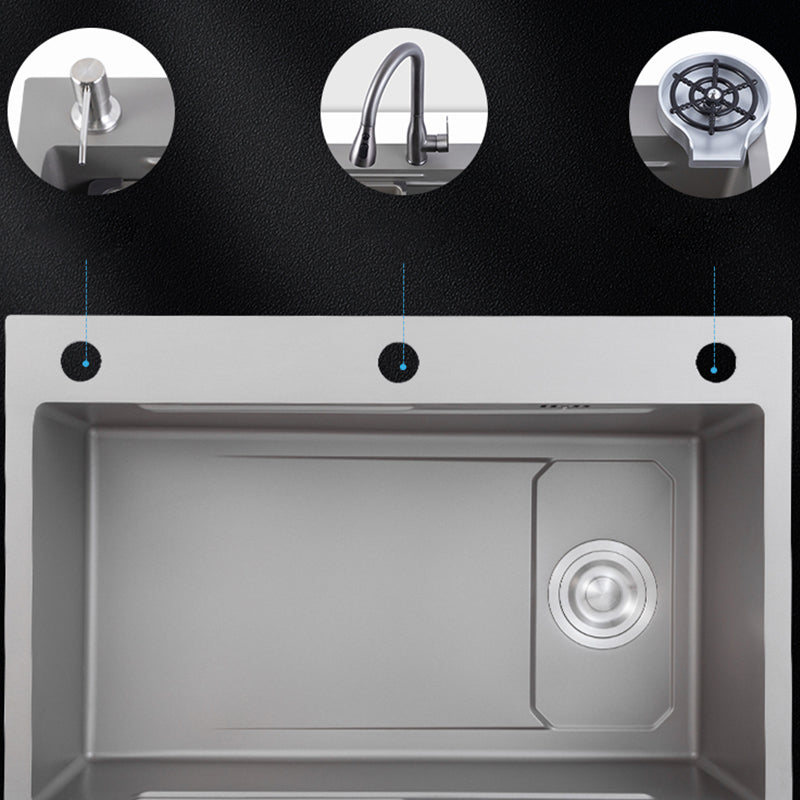 Modern Kitchen Sink Stainless Rectangular Faucet Kitchen Sink