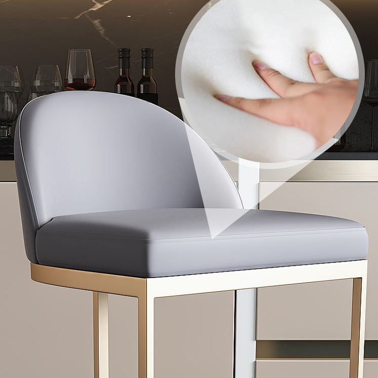 Modern Rectangle Counter Height Set 1/5 Pcs Marble Top Bar Table and Upholstered Stools