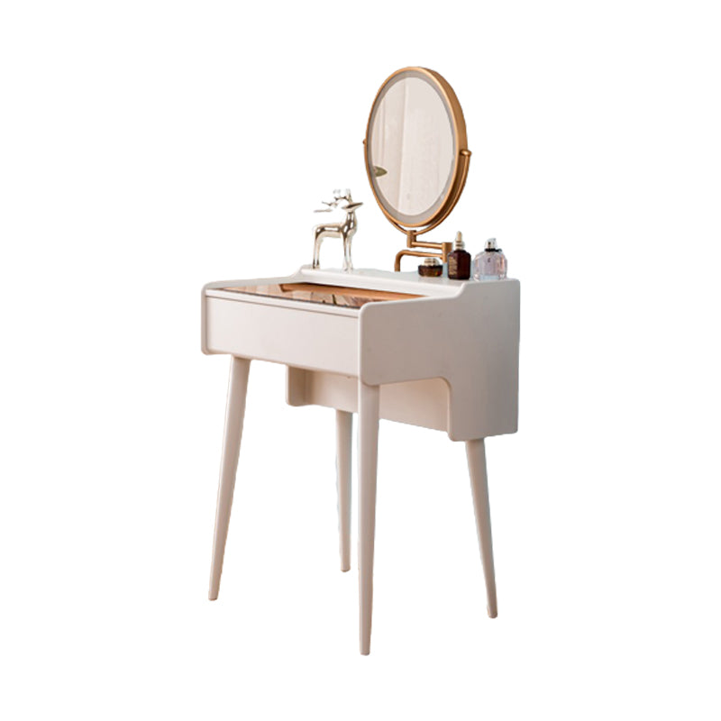 Modern Mirrored Glass Drawers Make-up Vanity with Storage for Bedroom