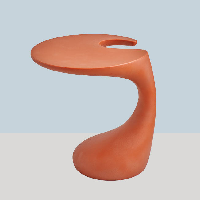 Naturally Shaped Accent Side Table Plastic C Side Table Side End Snack Table