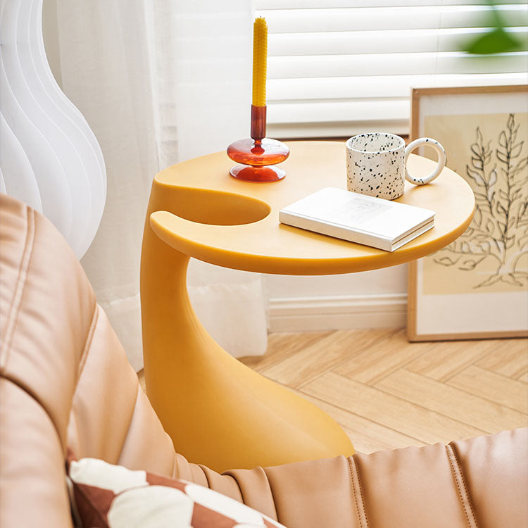 Naturally Shaped Accent Side Table Plastic C Side Table Side End Snack Table