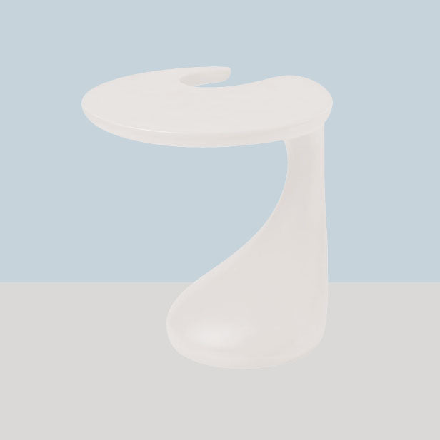 Naturally Shaped Accent Side Table Plastic C Side Table Side End Snack Table