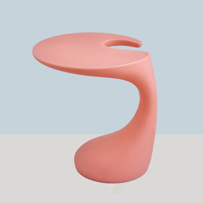Naturally Shaped Accent Side Table Plastic C Side Table Side End Snack Table