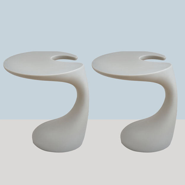 Naturally Shaped Accent Side Table Plastic C Side Table Side End Snack Table