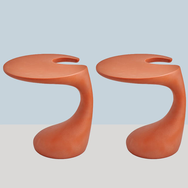 Naturally Shaped Accent Side Table Plastic C Side Table Side End Snack Table