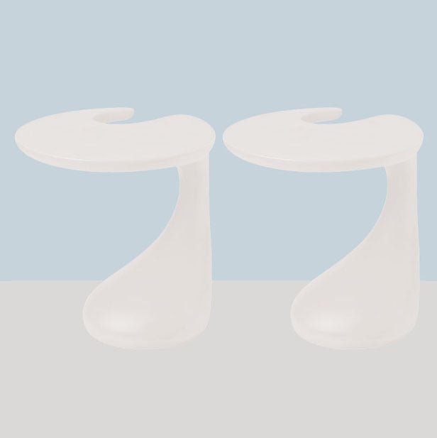 Naturally Shaped Accent Side Table Plastic C Side Table Side End Snack Table