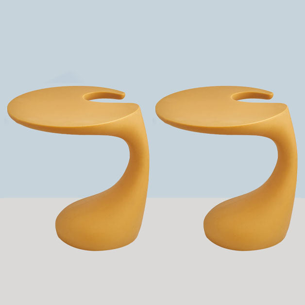 Naturally Shaped Accent Side Table Plastic C Side Table Side End Snack Table