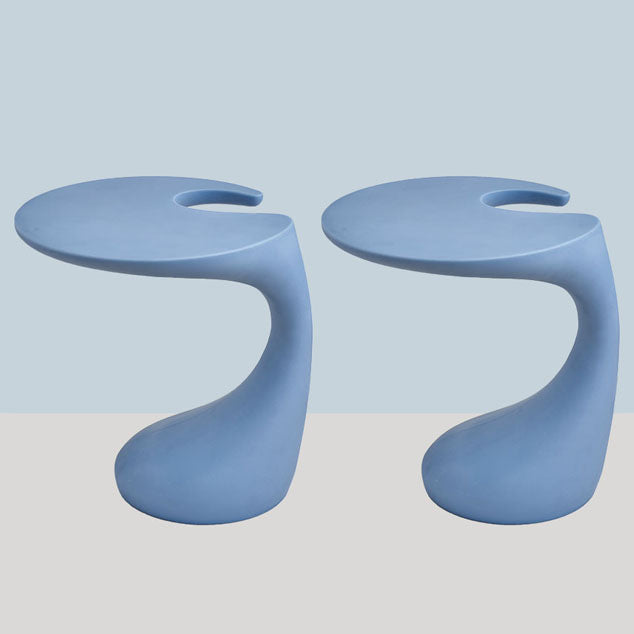 Naturally Shaped Accent Side Table Plastic C Side Table Side End Snack Table