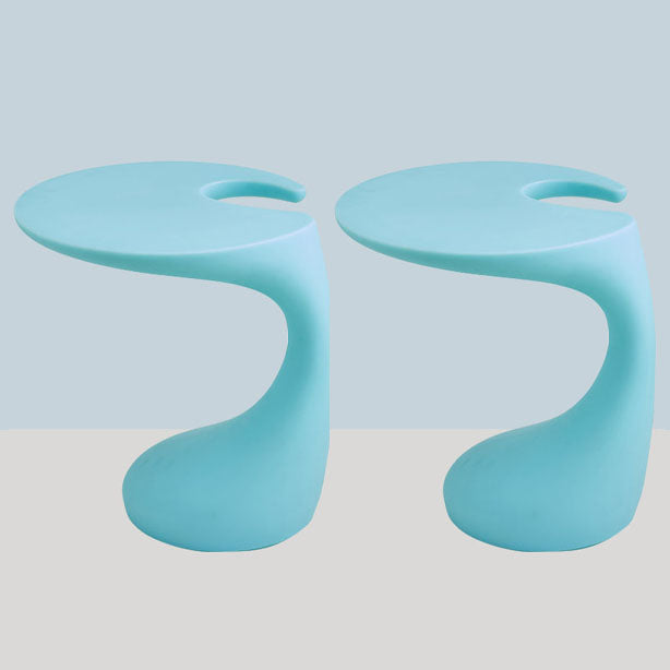 Naturally Shaped Accent Side Table Plastic C Side Table Side End Snack Table