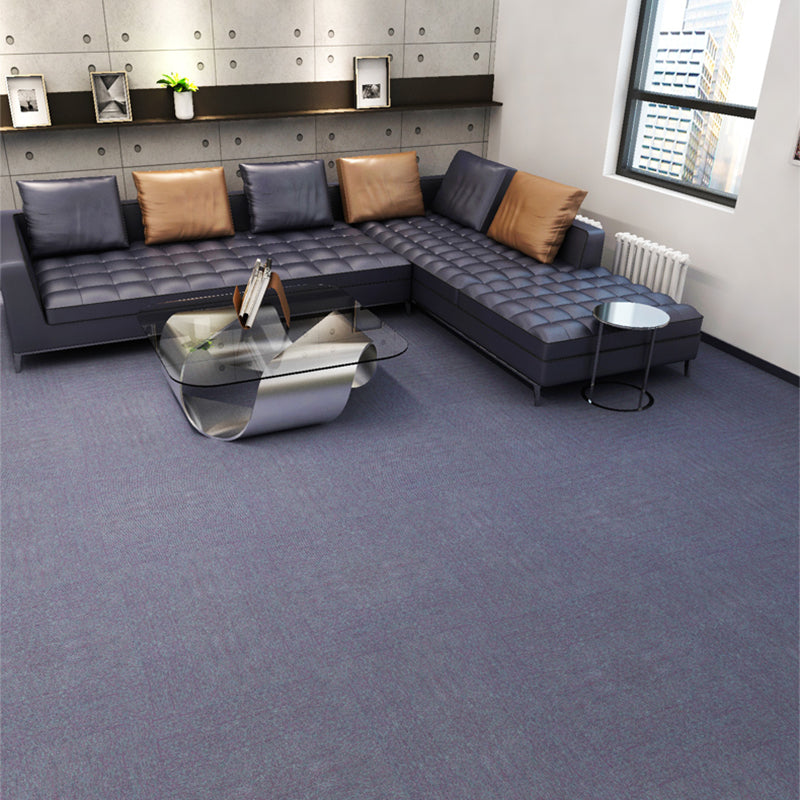 Office Room Carpet Tiles Solid Color Level Loop Square Carpet Tiles