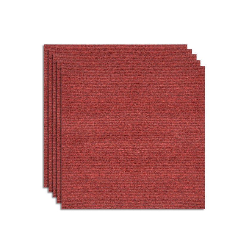 Office Room Carpet Tiles Solid Color Level Loop Square Carpet Tiles