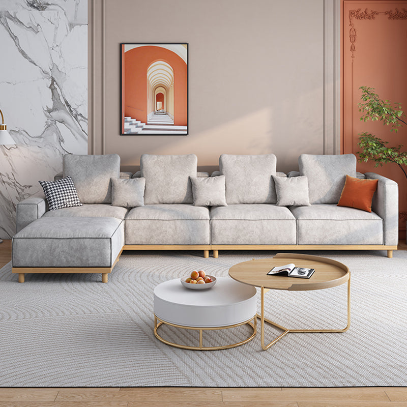 L-Shaped Reversible Sectional Sofas Living Room Durable Sectionals