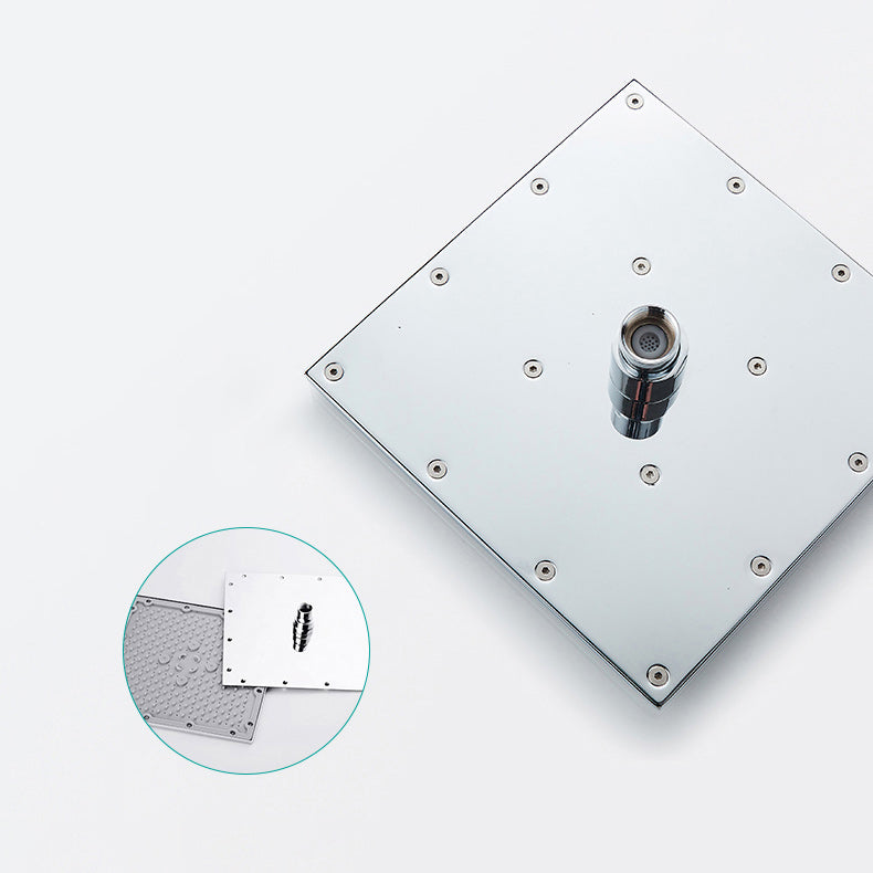 Modern Shower System Brass Adjustable Spray Pattern Ceiling Mounted Shower Combo