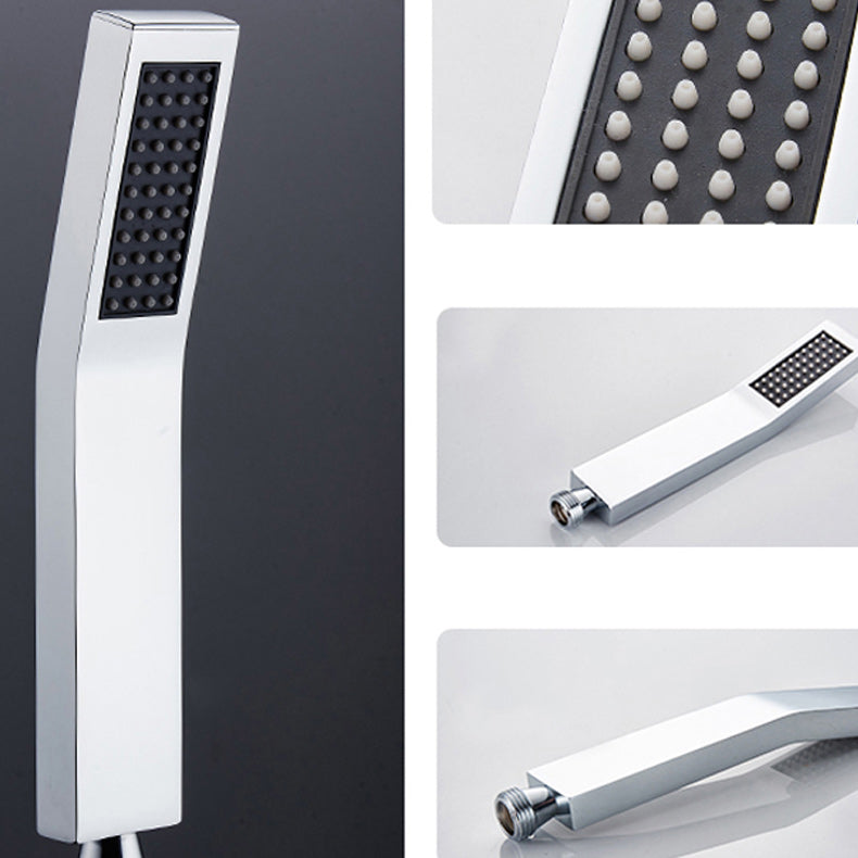 Modern Shower System Brass Adjustable Spray Pattern Ceiling Mounted Shower Combo