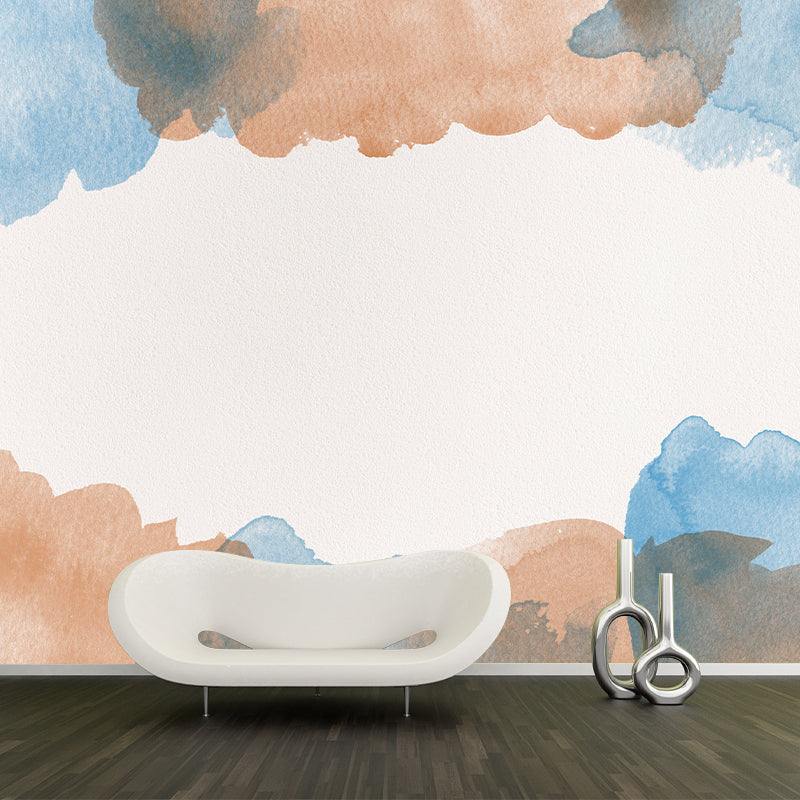 Abstract Illustration Mural Wallpaper Environment Friendly Bedroom Wall Mural