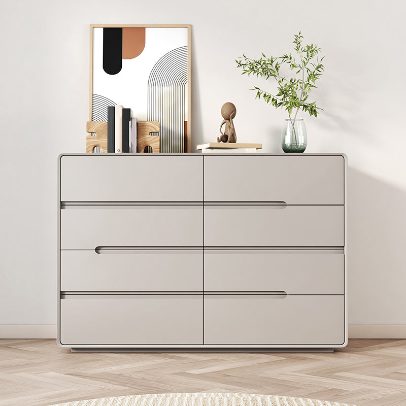 Contemporary Storage Chest Dresser Solid Wood Dresser with Drawers