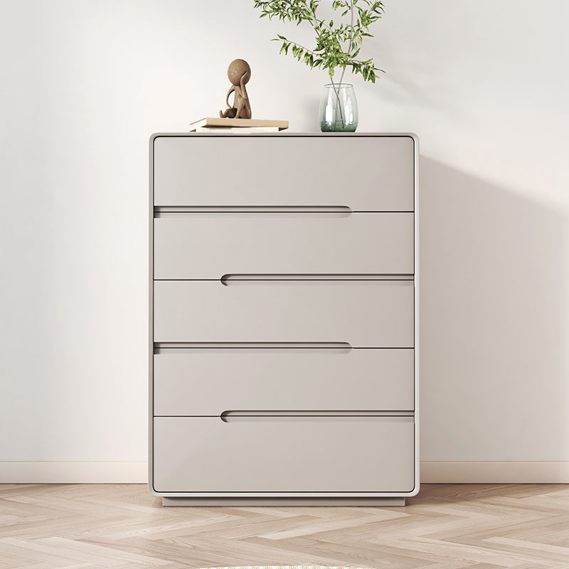 Contemporary Storage Chest Dresser Solid Wood Dresser with Drawers