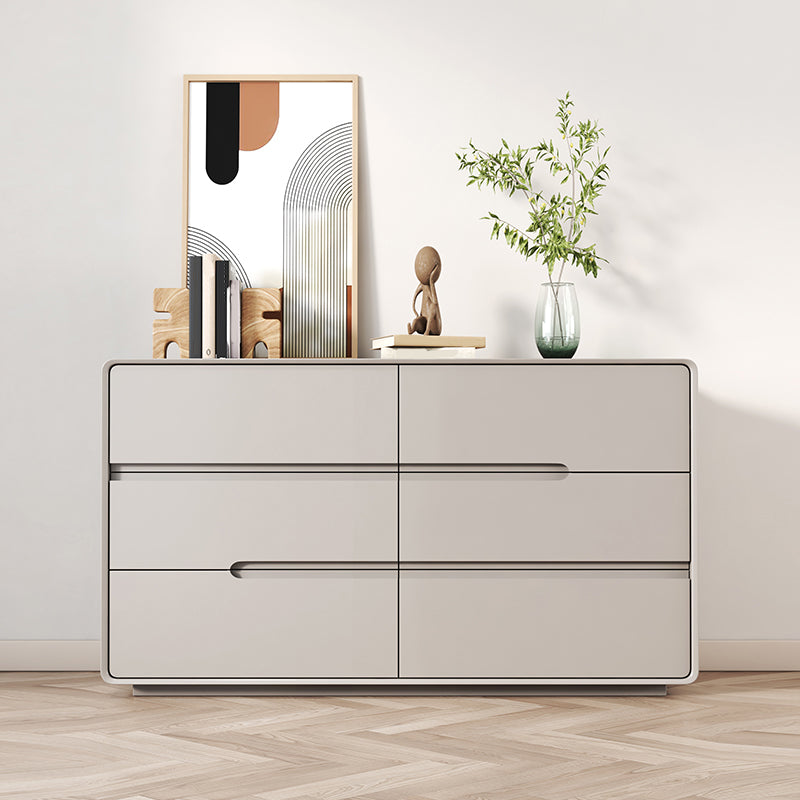 Contemporary Storage Chest Dresser Solid Wood Dresser with Drawers