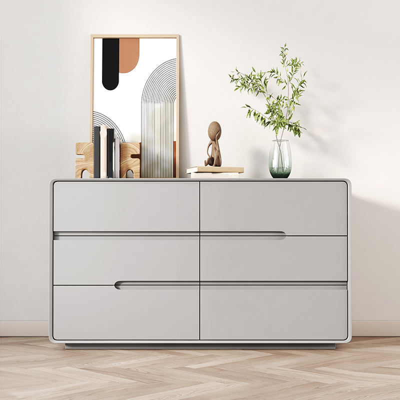 Contemporary Storage Chest Dresser Solid Wood Dresser with Drawers