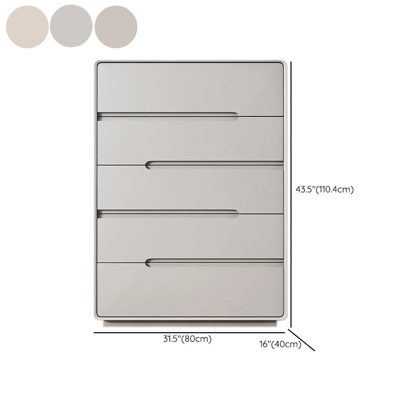 Contemporary Storage Chest Dresser Solid Wood Dresser with Drawers