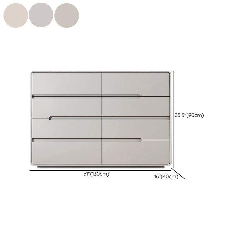 Contemporary Storage Chest Dresser Solid Wood Dresser with Drawers