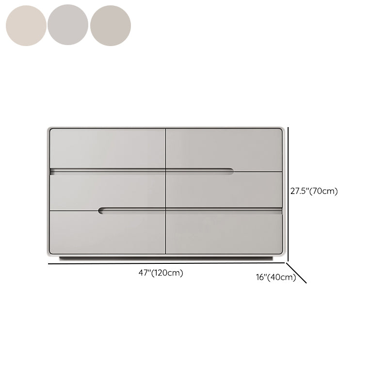 Contemporary Storage Chest Dresser Solid Wood Dresser with Drawers