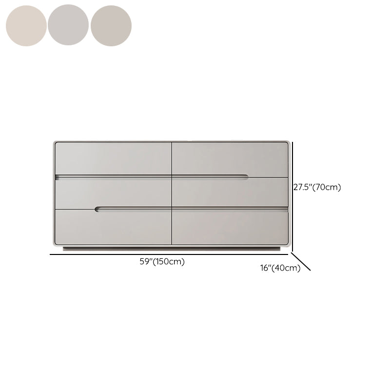 Contemporary Storage Chest Dresser Solid Wood Dresser with Drawers