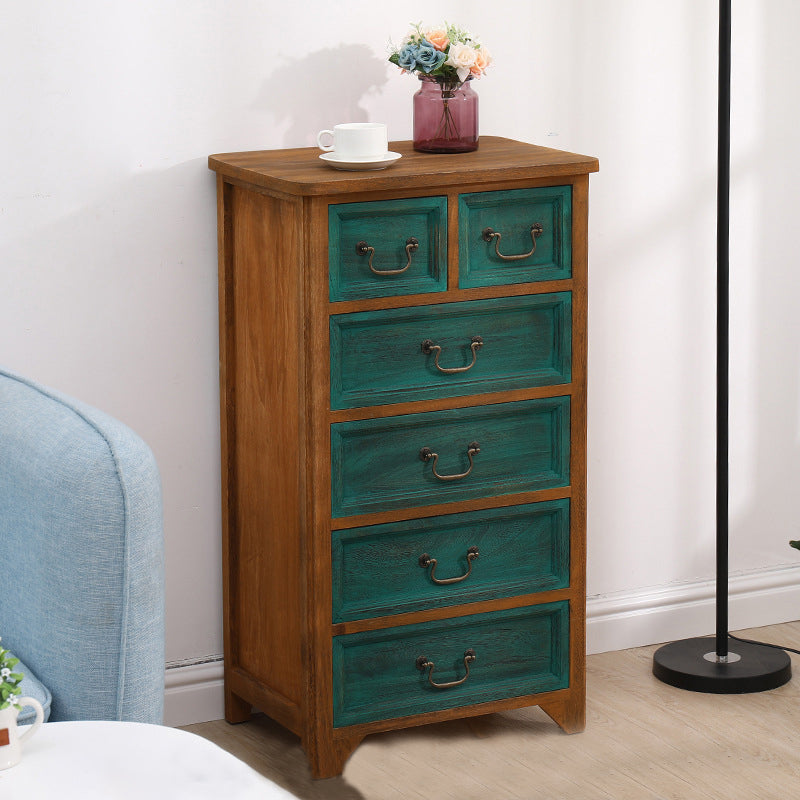 Coastal Storage Chest Dresser Solid Wood Storage Chest , 13.65 Inch Width