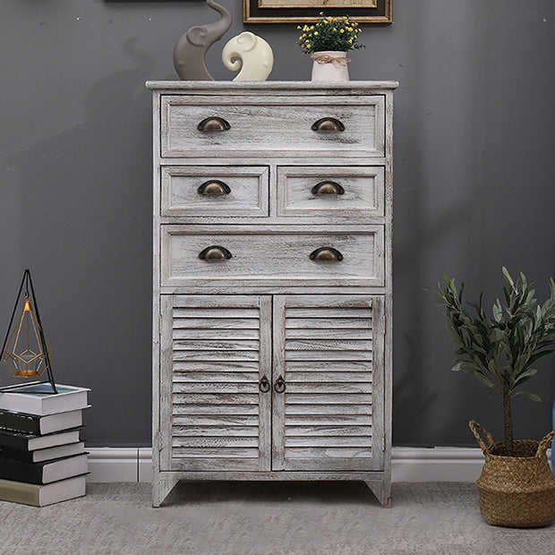 Coastal Storage Chest Dresser Solid Wood Storage Chest , 13.65 Inch Width