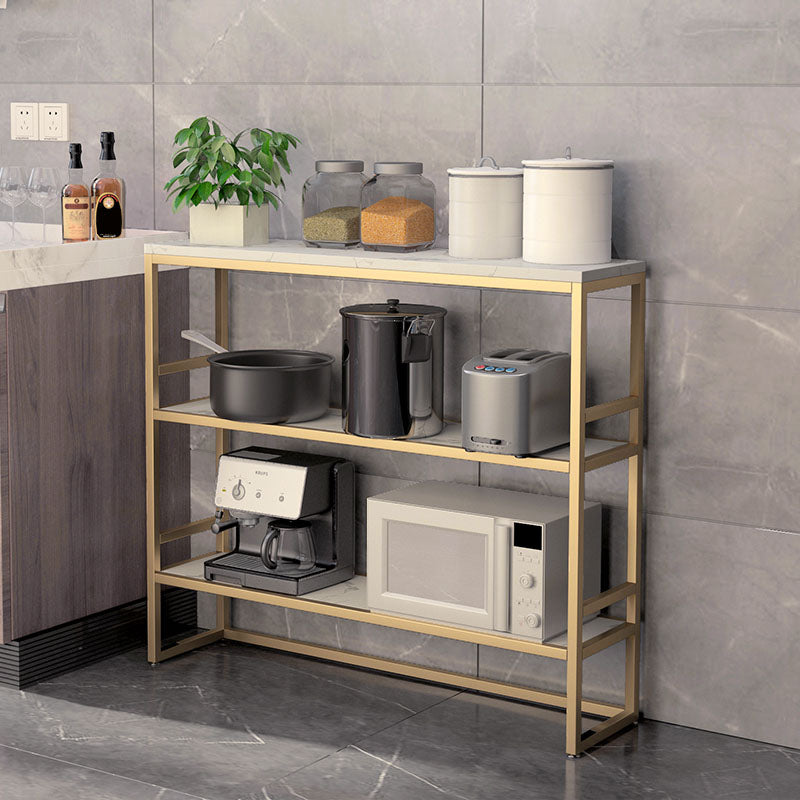 Home Dining Kitchen Island Table Modern Rectangle Shape Prep Table