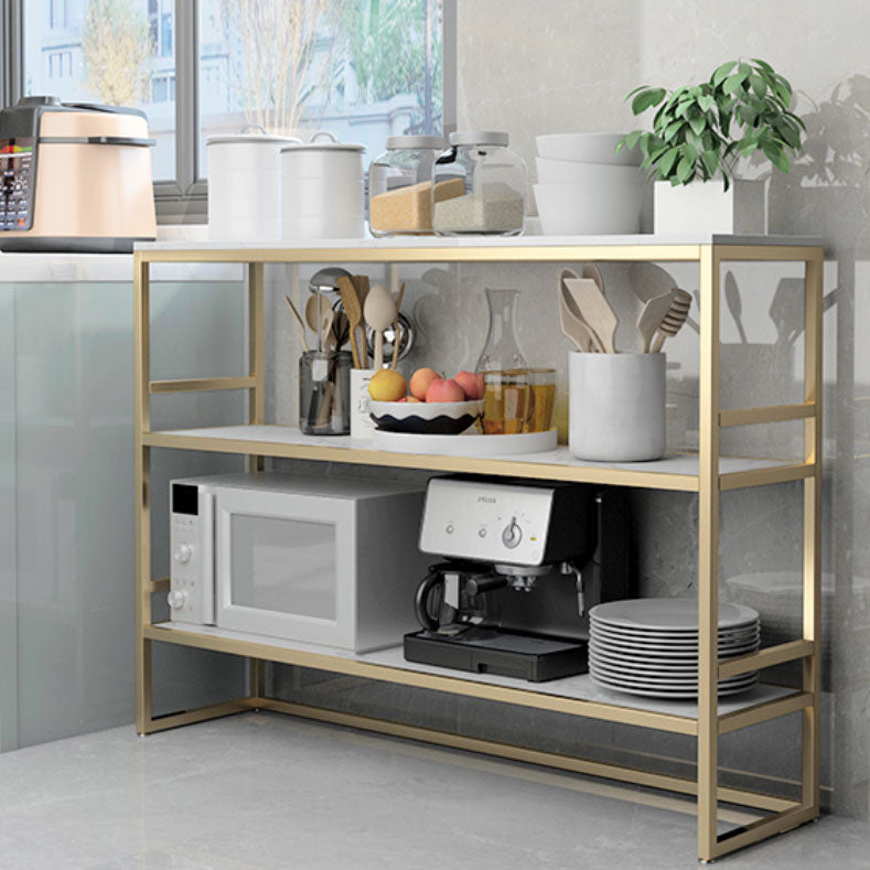 Home Dining Kitchen Island Table Modern Rectangle Shape Prep Table