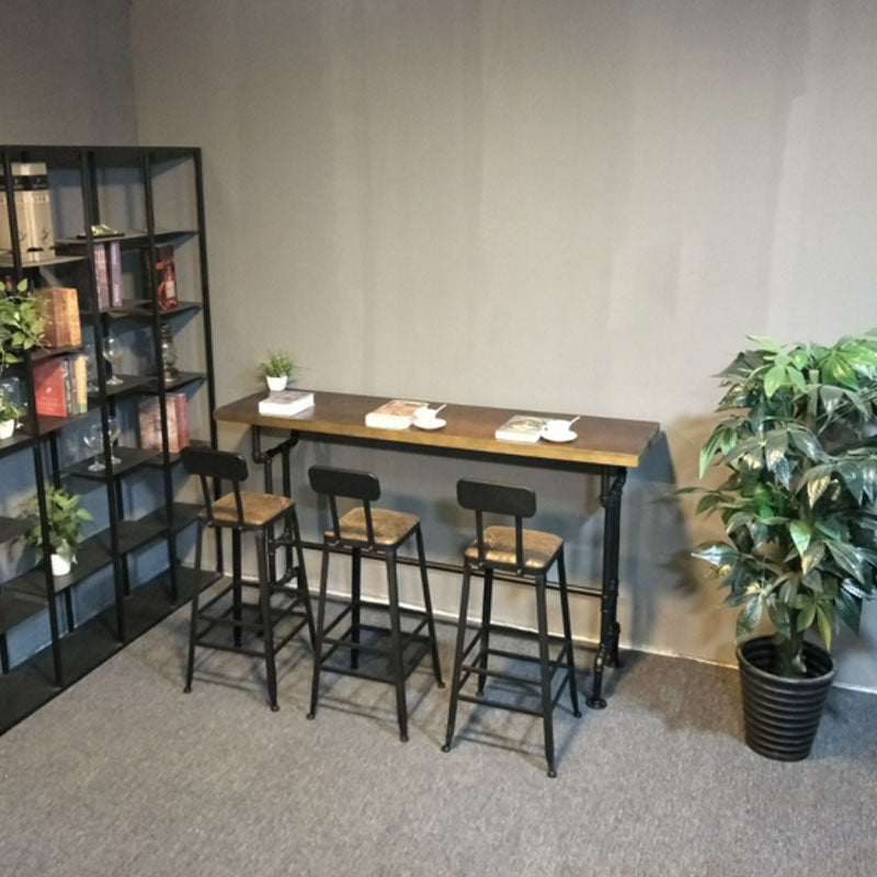 Industrial Bar Dining Table Cafe and Breakroom Bar Stool Table