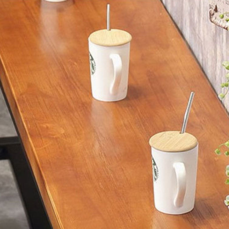 Industrial Bar Dining Table Cafe and Breakroom Bar Stool Table