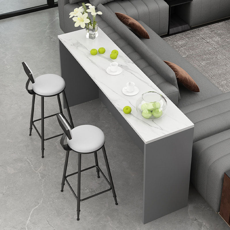 Contemporary Indoor Bar Dining Table Rectangle Bar Stool Table