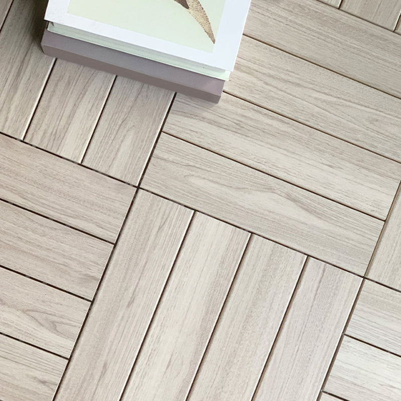 Engineered Flooring Planks Water Resistant Click-Locking for Patio Garden