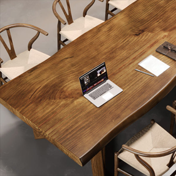 Modern Dining Room Set 1/4/9 Pcs Solid Wood Dining Set with Rectangle Table