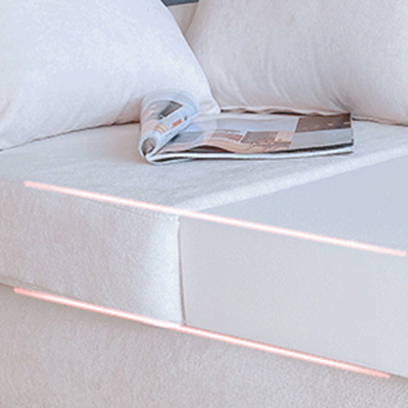 27" Wide Contemporary Sofa Fabric 3 Seater Pillows Cushions Seating