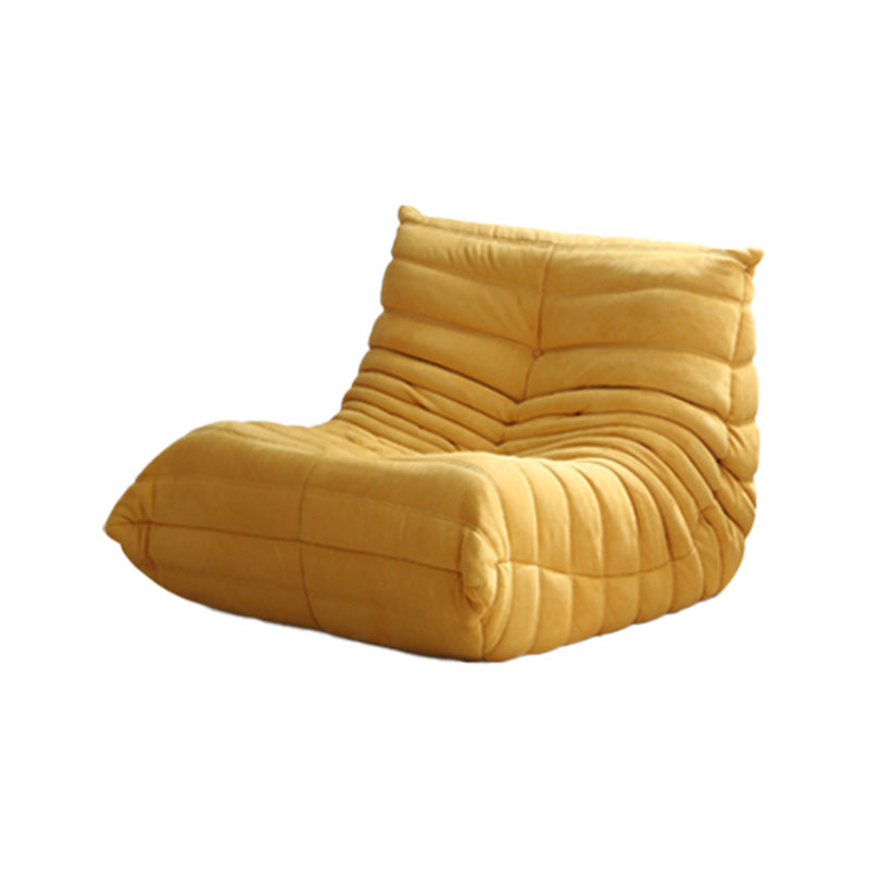 40" Wide Contemporary Sofa Leather Tufted Armless Stationary Seating