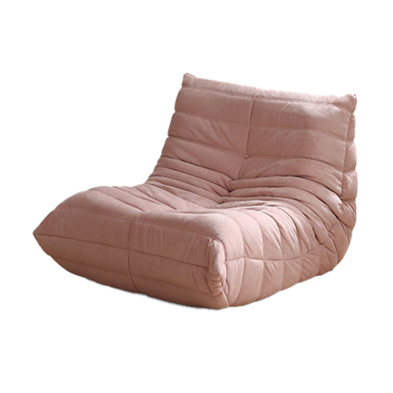 40" Wide Contemporary Sofa Leather Tufted Armless Stationary Seating