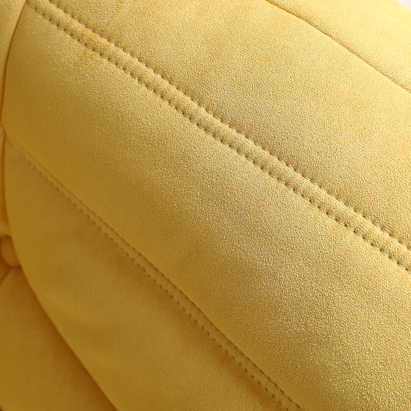 40" Wide Contemporary Sofa Leather Tufted Armless Stationary Seating