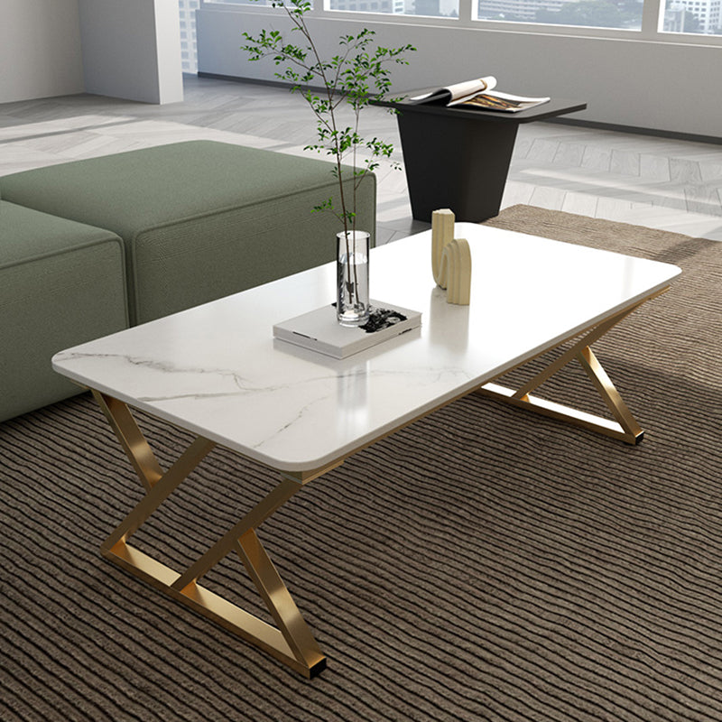 Modern Trestle Coffee Table SlateRectangle Coffee or End Table