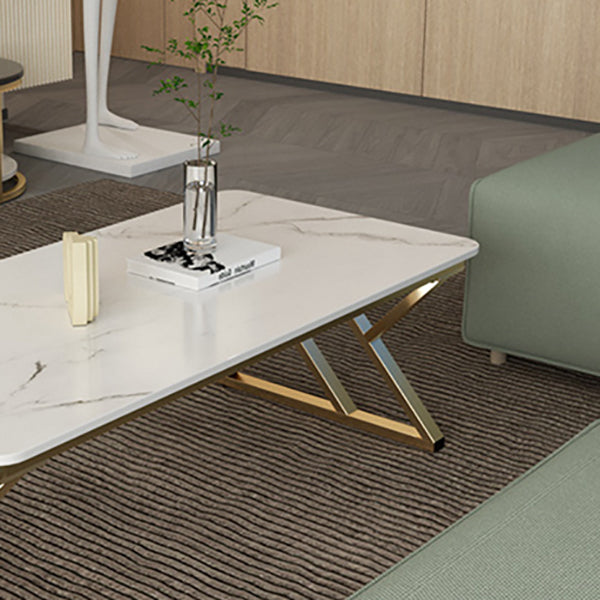 Modern Trestle Coffee Table SlateRectangle Coffee or End Table