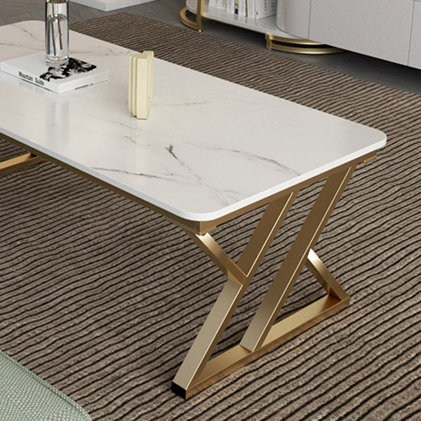Modern Trestle Coffee Table SlateRectangle Coffee or End Table